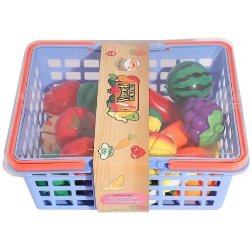 Birlik Oyuncak Kesilebilen Meyve ve Sebze Sepetli 42 Parça
