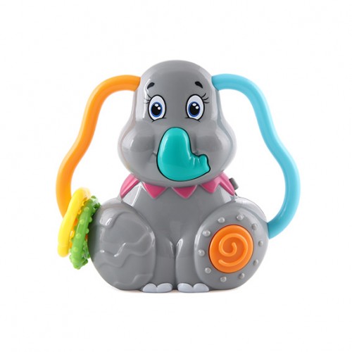 BL1039 Minik Eller Müzikli Fil Işıklı Müzikli Diş Kaşıyıcı ve Çıngırak