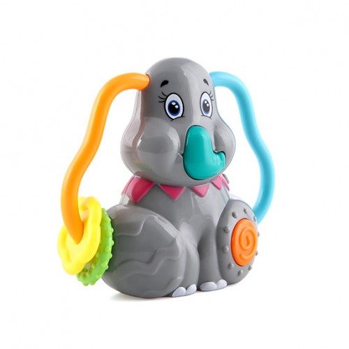 BL1039 Minik Eller Müzikli Fil Işıklı Müzikli Diş Kaşıyıcı ve Çıngırak