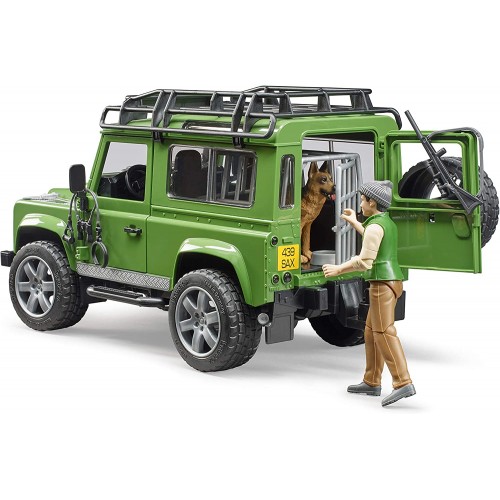 Bruder Land Rover Arazi Aracı & Avcı ve Av Köpeği BR02587
