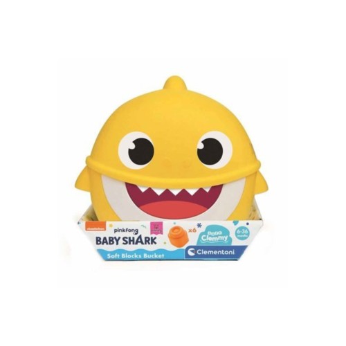 Clementoni Baby Shark Yumuşak Blok Kovası 17427