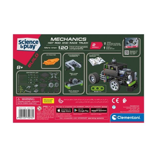 Clementoni Mekanik Laboratuvarı 75076TR Hot Road ve Race Truck