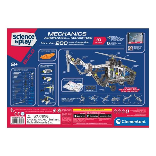 Clementoni Mekanik Laboratuvarı Uçaklar ve Helikopterler 75028TR