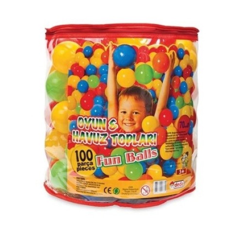 Dede 01733 7 cm 100'lü Torbada Havuz Topu
