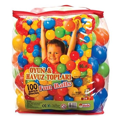 Dede 01755 9 cm 100'lü Havuz Topu