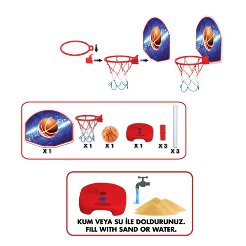 Dede Büyük Ayaklı Basketbol Set 03407