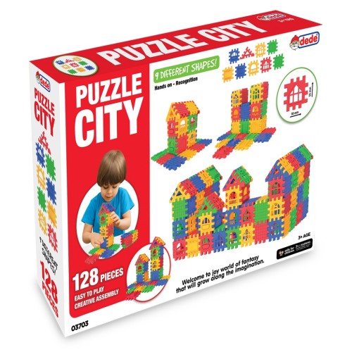 Dede Puzzle City 128 Parça 03703 Dede Puzzle City 128 Parça 03703