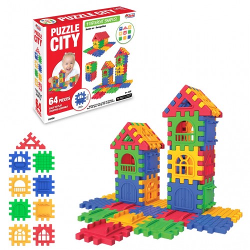 Dede Puzzle City 64 Parça 03702
