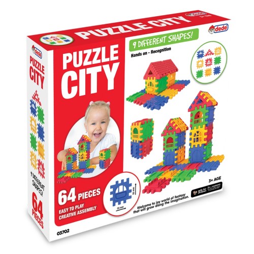 Dede Puzzle City 64 Parça 03702