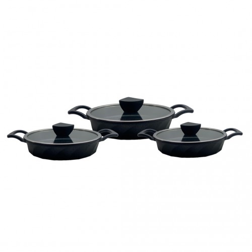 Amboss Vento 6 Parça Titanyum Kaplama Sahan Seti 18-20-22 cm