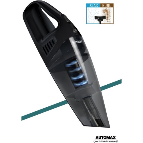 Goldmaster GM-7554S Automax Siyah 12 V Araç Süpürgesi