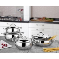 Gülsan İrem 8 Parça Çelik Tencere Seti