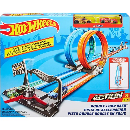Hot Wheels Çift Çemberde Depar Pist Seti GFH85
