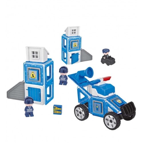 Kızılkaya Magic Magnetic 40 Parça Polis Oyun Seti Magnetik JH8963 Kızılkaya Magic Magnetic 40 Parça Polis Oyun Seti Magnetik JH8963