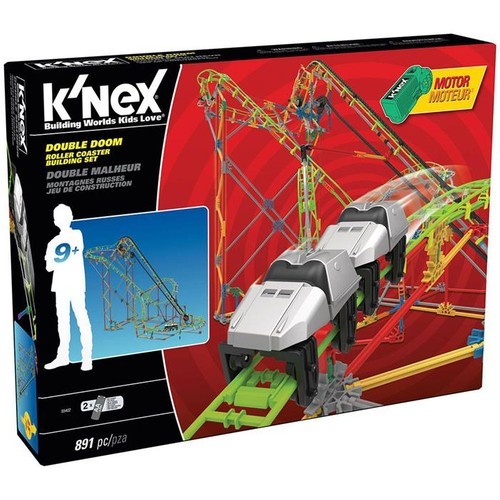 K'Nex 55402 Double Doom Roller Coaster Set (Motorlu) Thrill Rides K'Nex 55402 Double Doom Roller Coaster Set (Motorlu) Thrill Rides