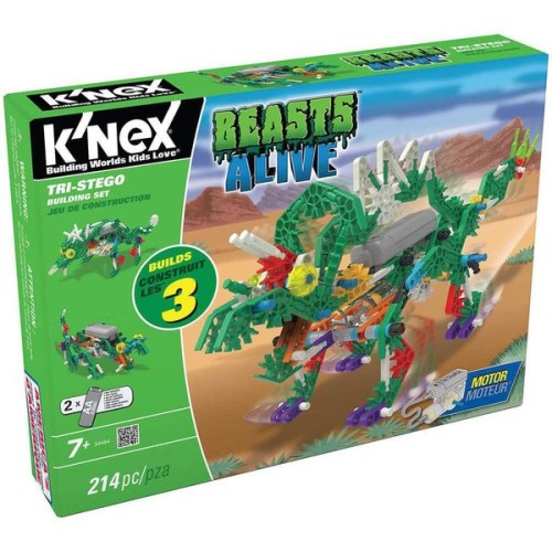 KNex Tri-Stego Yapım Seti 34484 (Motorlu) Beasts Alive Knex KNex Tri-Stego Yapım Seti 34484 (Motorlu) Beasts Alive Knex