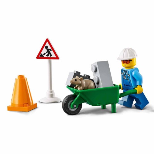 Lego City Yol Çalışması Aracı Oyuncak Yapım Seti 60284