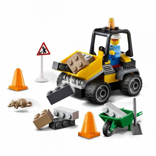Lego City Yol Çalışması Aracı Oyuncak Yapım Seti 60284