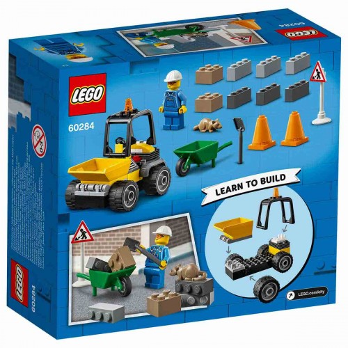 Lego City Yol Çalışması Aracı Oyuncak Yapım Seti 60284