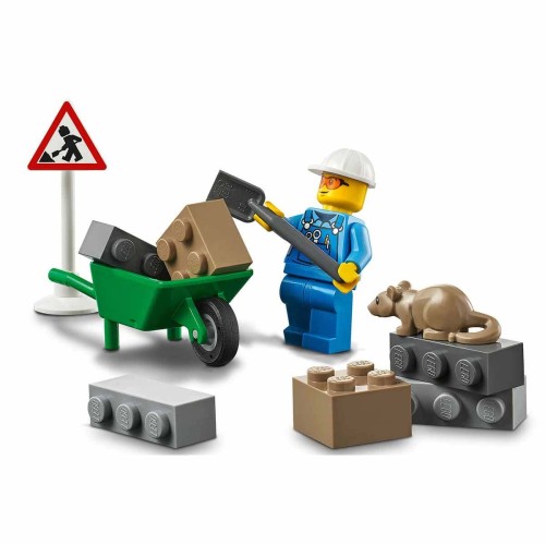 Lego City Yol Çalışması Aracı Oyuncak Yapım Seti 60284