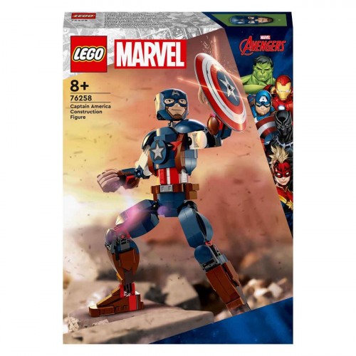 LEGO Marvel Kaptan Amerika Yapım Figürü 76258