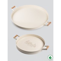 Lin Metal 51cm + 37cm Tepsi Krem