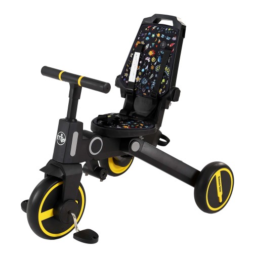 Maxi Taxi Easy Trike Ebeveyn Kontrollü Bisiklet Sarı