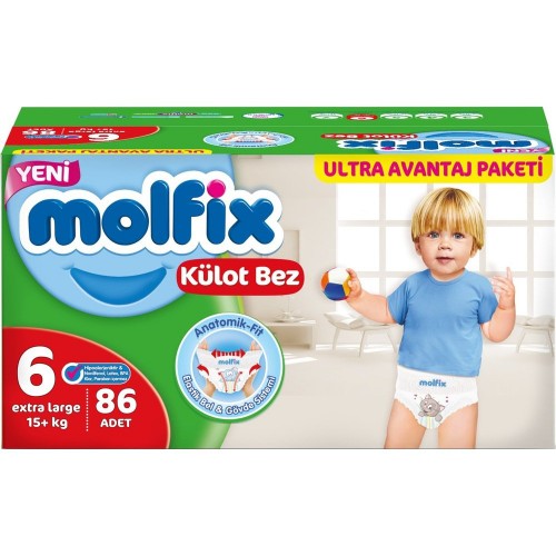 Molfix Külot Bebek Bezi Avantaj Paketi XLarge 6 No 86 lı