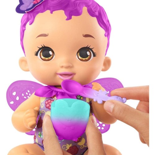 My Garden Baby Kelebek Bebeğimin Yemek Zamanı Mor Saçlı Bebek GYP00