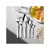 Nehir Sahra Sade 12 Kişilik 60 Parça Kutulu Aile Çatal Kaşık Takımı