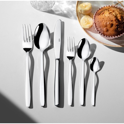 Nehir Sahra Sade 12 Kişilik 72 Parça Kutulu Çatal Kaşık Bıçak Takımı