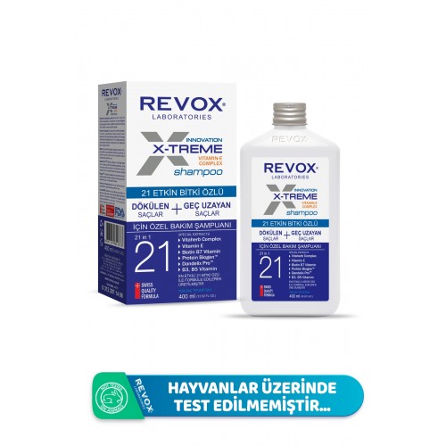 Revox X-treme Dökülen ve Geç Uzayan Saçlar Özel Bakım Şampuanı 400 ml