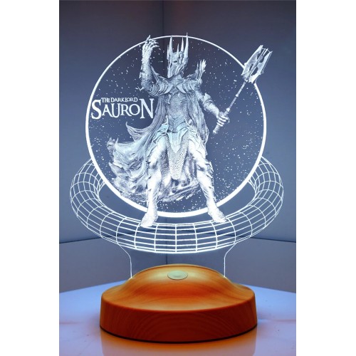 Sauron Yüzüklerin Efendisi 3 Boyutlu Led Lamba