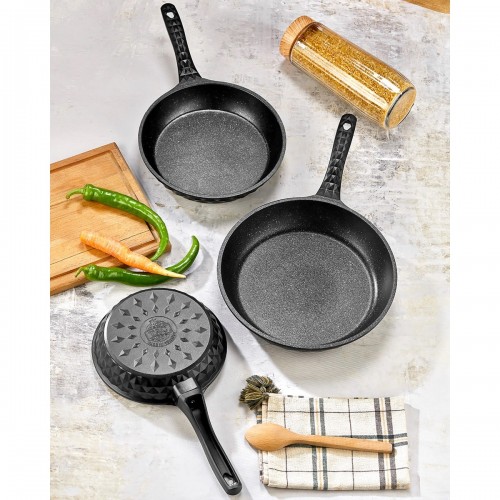 Taç Viva Döküm 3 lü Tava Set Siyah TAC-3672