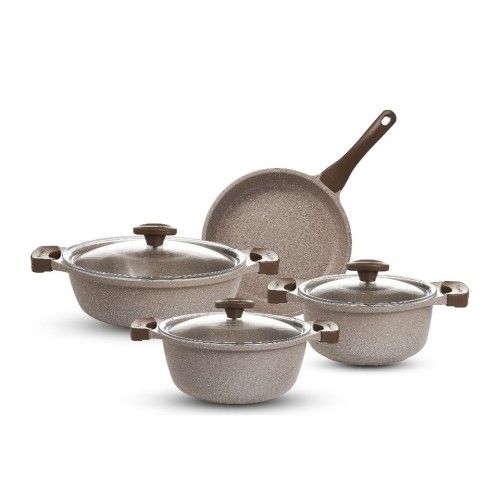 Thermoad 7 Parça Graneu Tencere Seti - Vizon