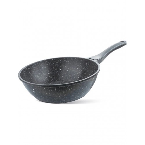 ThermoAD Granit Döküm 28 Cm Wok Tava Gri