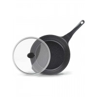 Thermoad Granit Döküm Wok Tava 28 cm Gri