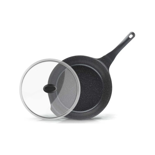 Thermoad Granit Döküm Wok Tava 28 cm Gri