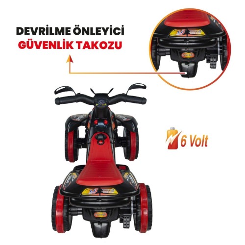 UJ Toys 6V Akülü ATV - Siyah UJ Toys 6V Akülü ATV - Siyah