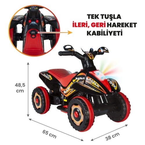 UJ Toys 6V Akülü ATV - Siyah UJ Toys 6V Akülü ATV - Siyah