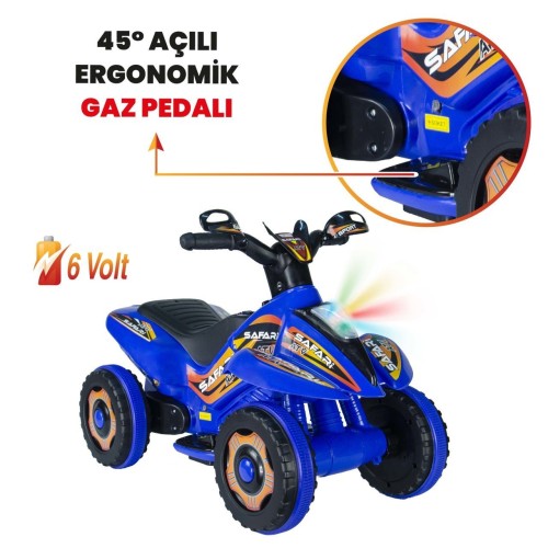 UJ Toys 6V Akülü ATV - Mavi
