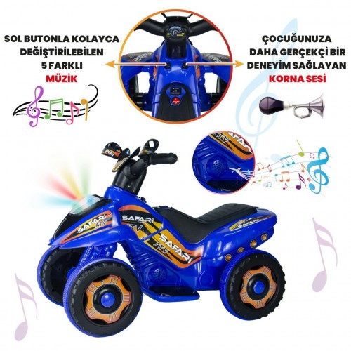 UJ Toys 6V Akülü ATV - Mavi