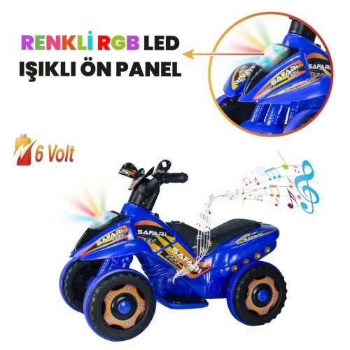 UJ Toys 6V Akülü ATV - Mavi