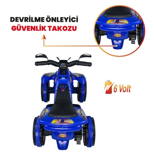 UJ Toys 6V Akülü ATV - Mavi