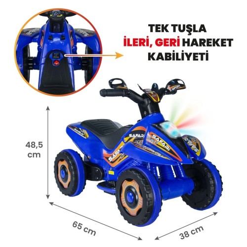 UJ Toys 6V Akülü ATV - Mavi