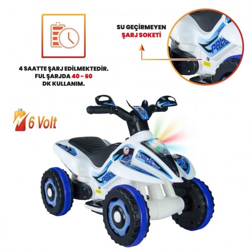 UJ Toys 6V Akülü ATV - Polis