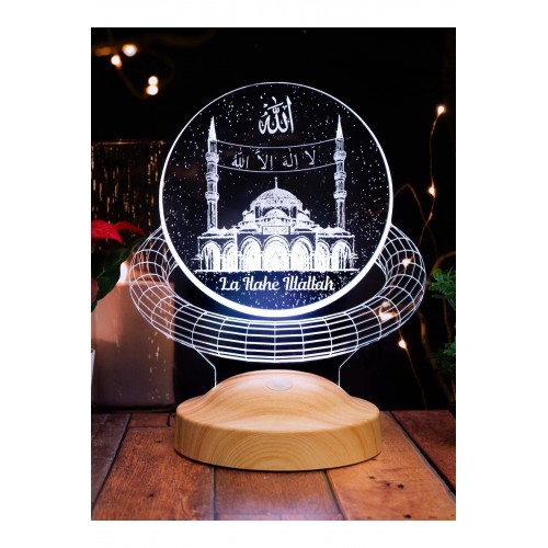 Mahyalı Camii Dini Hediye,3d Led Lamba