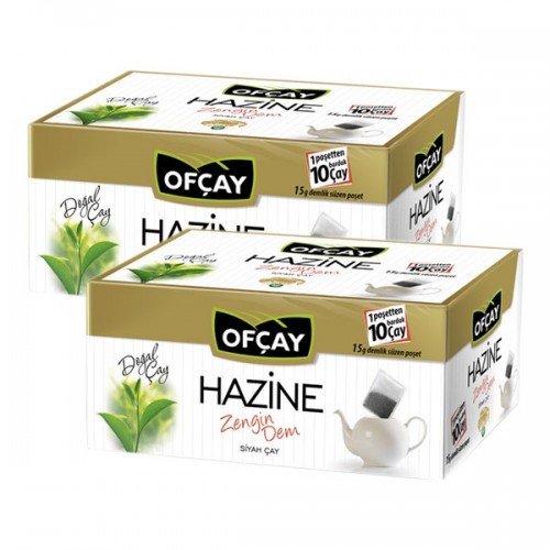 Ofçay Hazine Zengindem Demlik Poşet Siyah Çay 30 x 15gr x 2 Adet