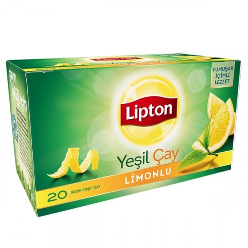 Lipton Bardak Poşet Berrak Limonlu Yeşil Çay 20 li