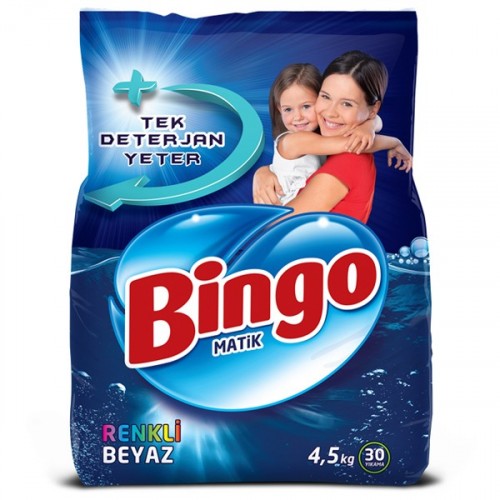Bingo Matik Renkli-Beyaz Çamaşır Deterjanı 4,5 Kg